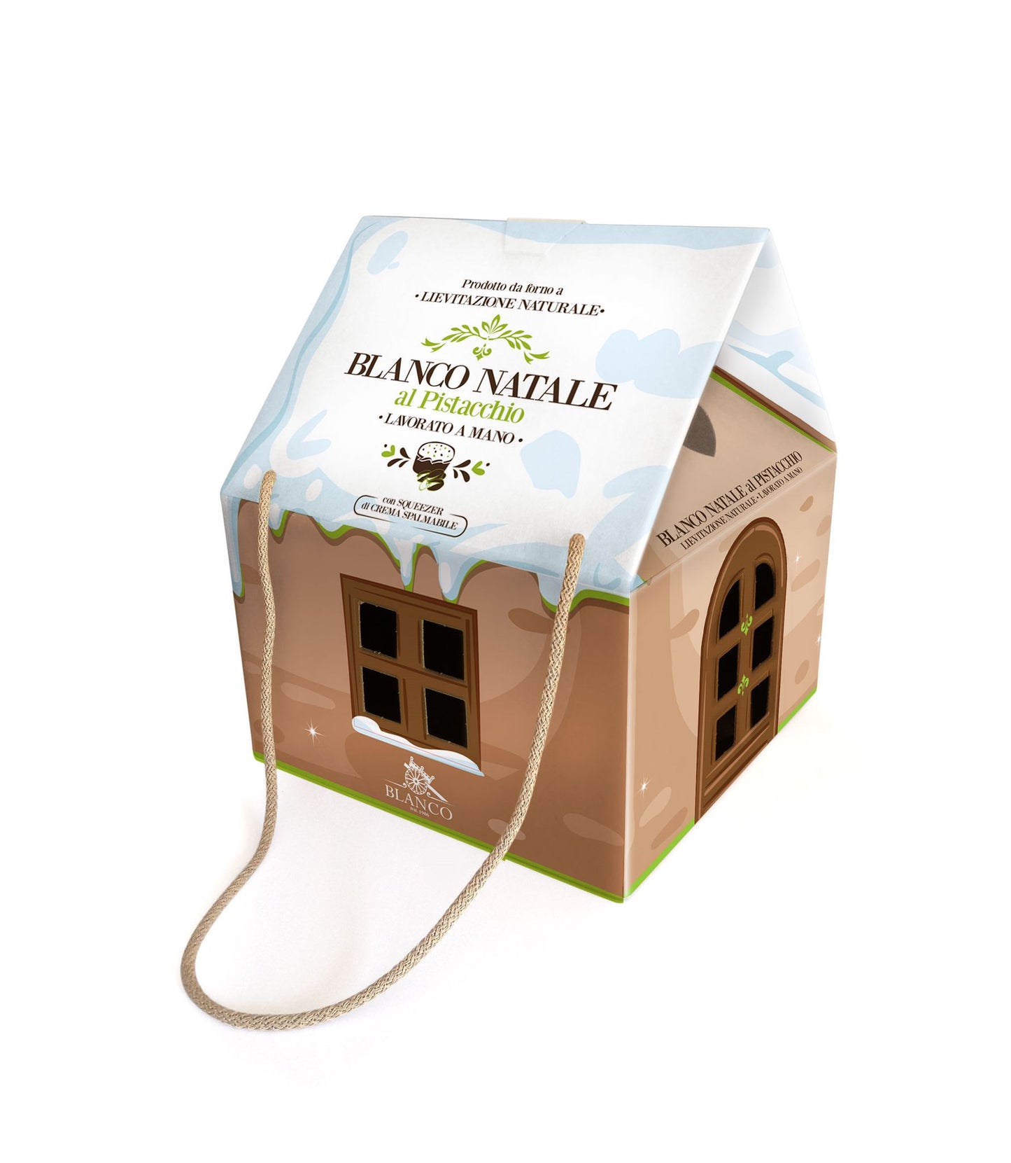 Blanco Natale Panettone al Pistacchio 1 kg inkl. Crema al Pistacchio 190g