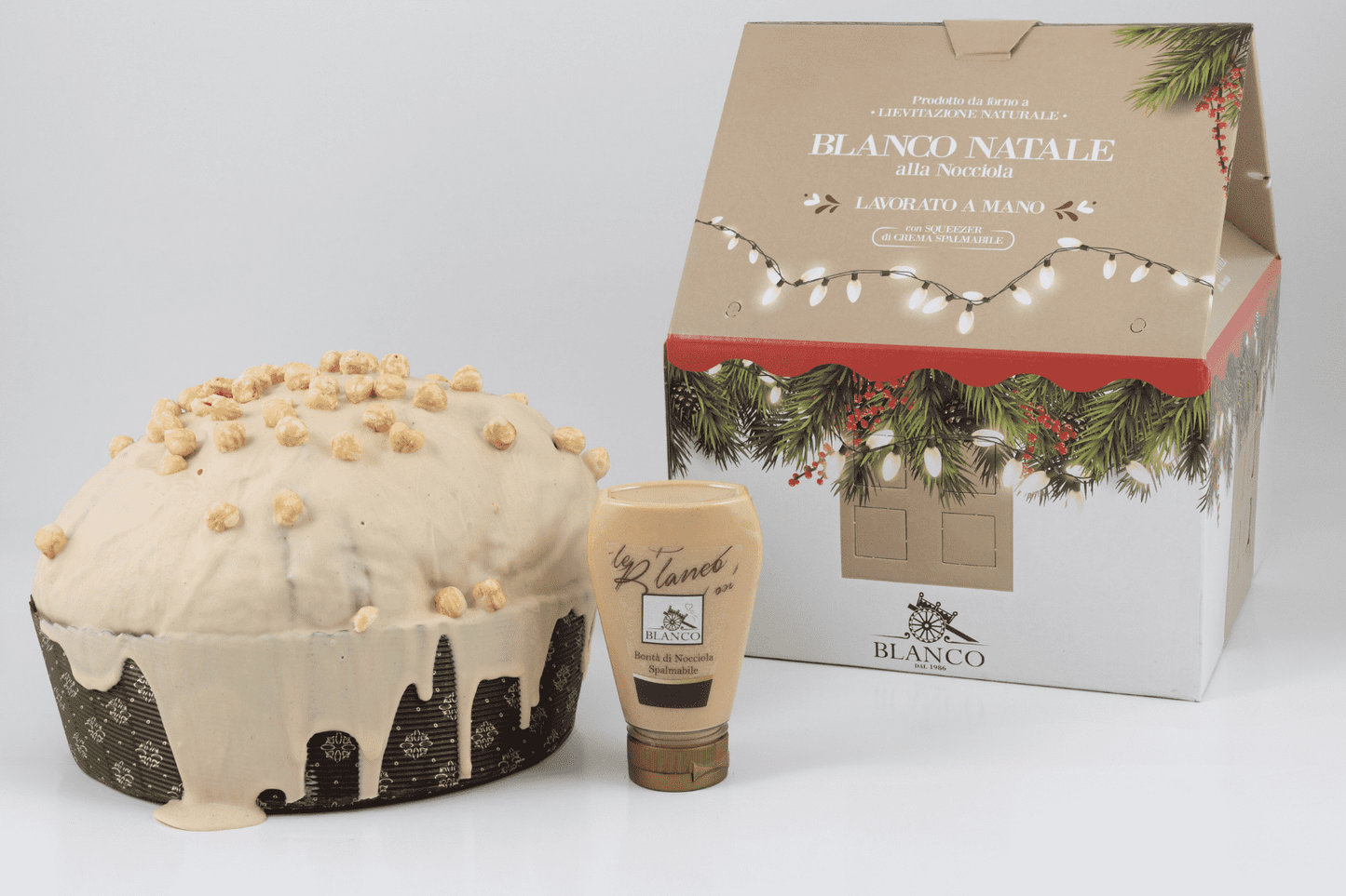Blanco Natale Panettone alla Nocciola 1 kg inkl. Crema di Nocciola 190g
