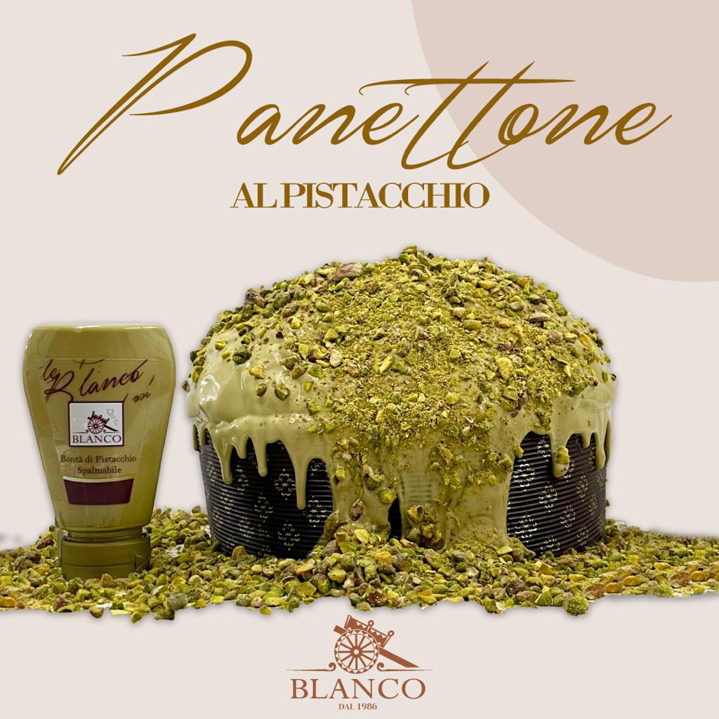 Blanco Natale Panettone al Pistacchio 1 kg inkl. Crema al Pistacchio 190g