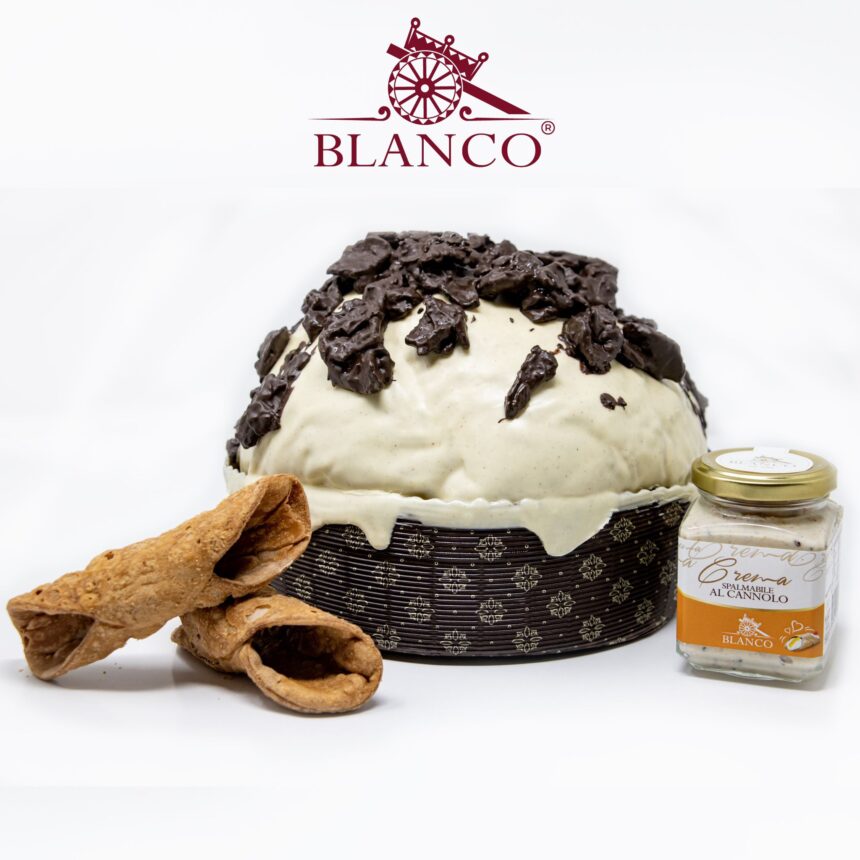 Blanco Natale Panettone al Cannolo Siciliano 1 kg inkl. Crema al Cannolo 190g