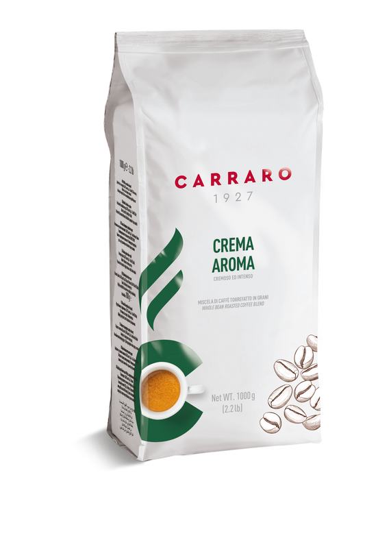 Carraro Crema Aroma – Kaffeebohnen 1000 g | Robust & Aromatisch |