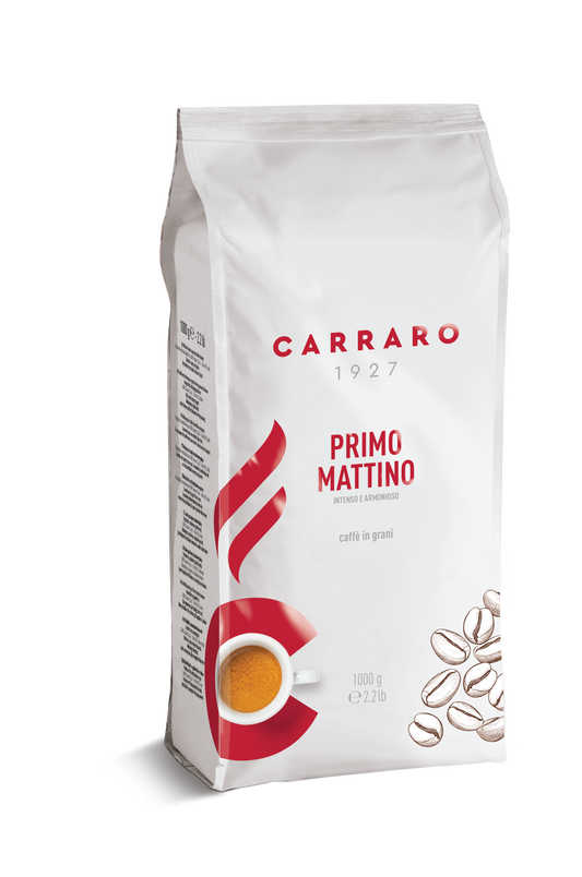 Carraro Primo Mattino – Kaffeebohnen 1 000 g | Robust & Aromatisch |