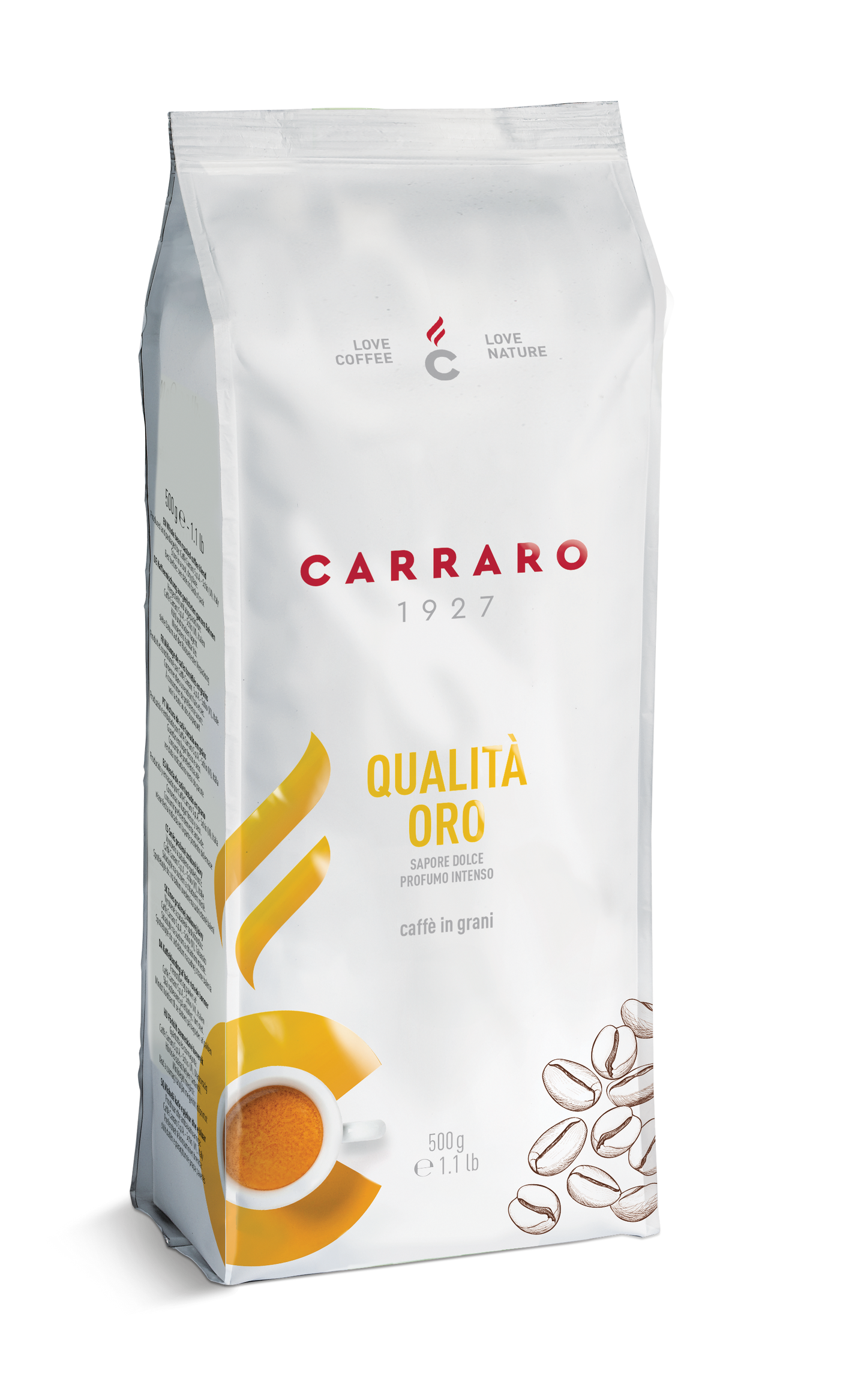 Carraro Qualità Oro – Kaffeebohnen 500 g
