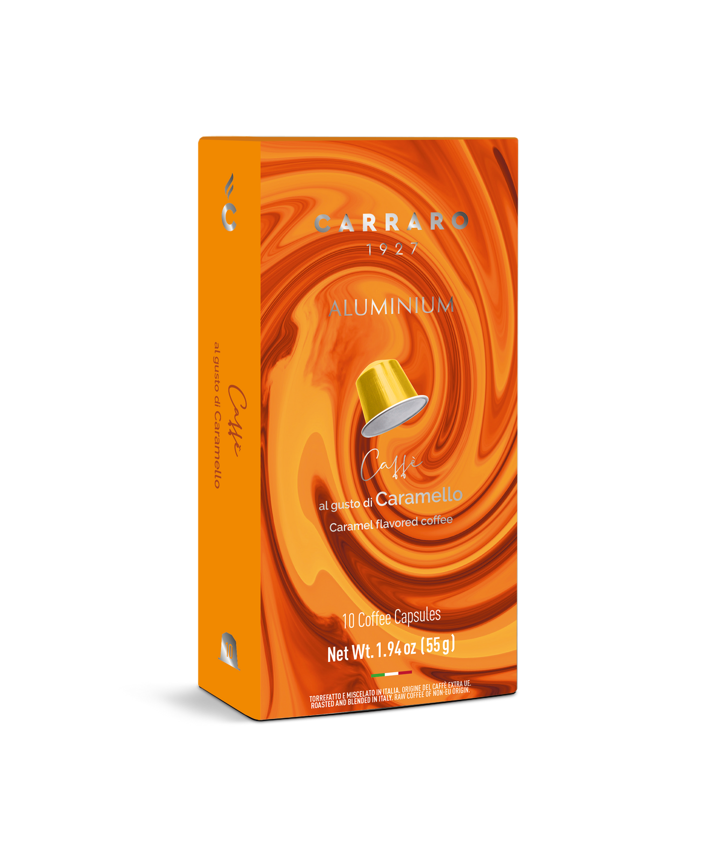 Carraro Caramel Coffee – 10 Aluminium-Kapseln (Nespresso® kompatibel)