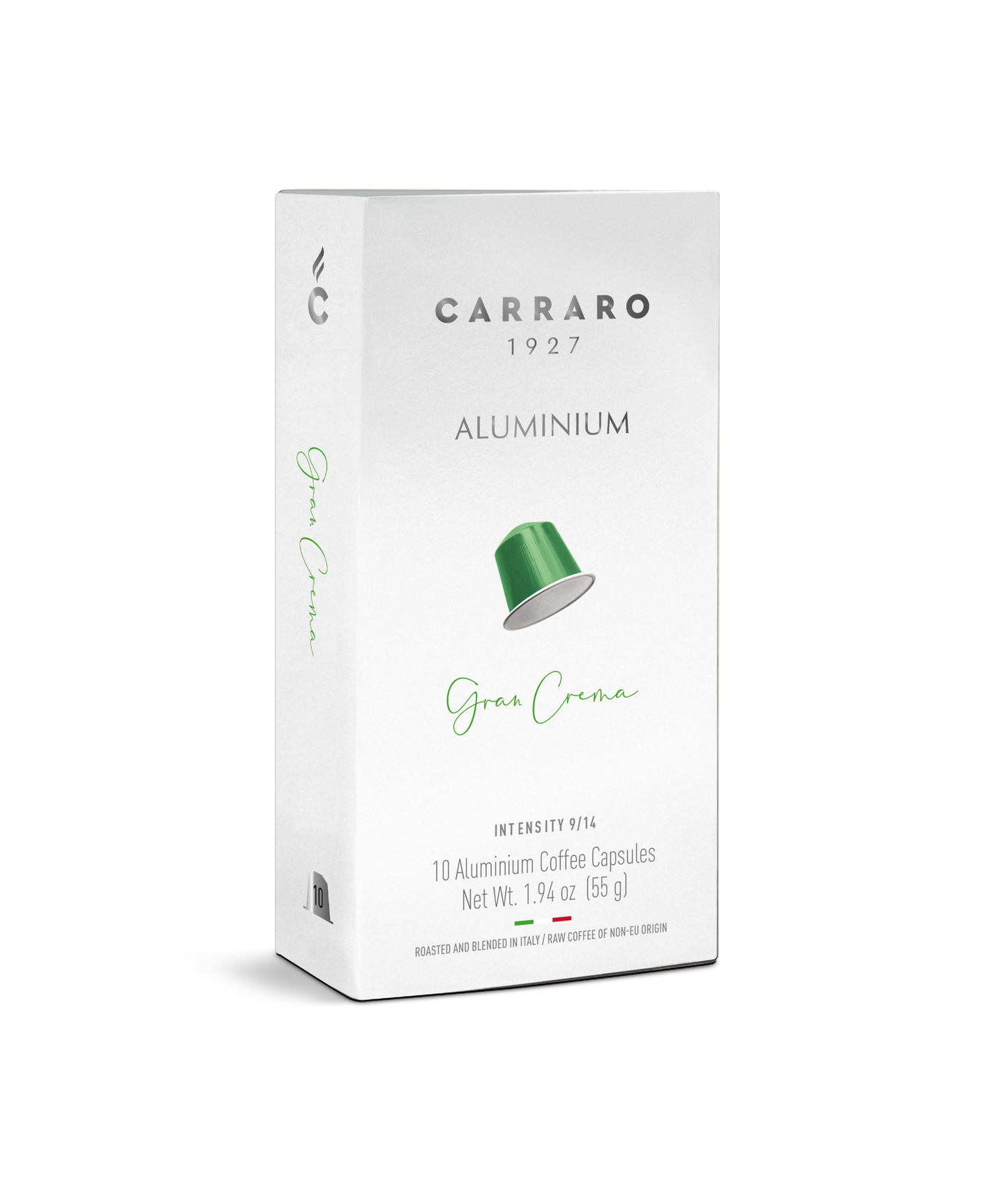 Carraro Gran Crema – 10 Aluminium-Kapseln (Nespresso® kompatibel)