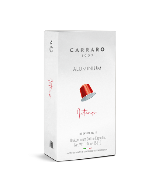 Carraro Intenso – 10 Aluminium-Kapseln (Nespresso® kompatibel)