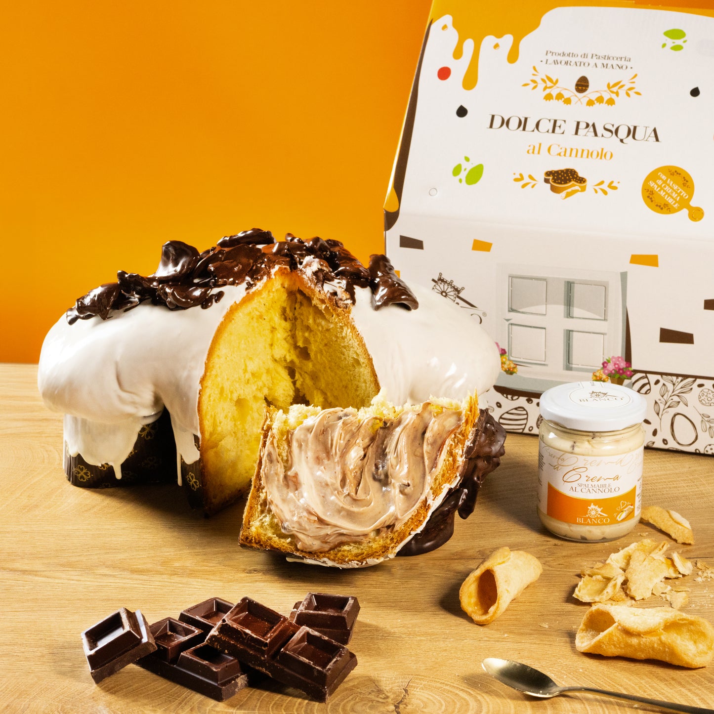 Blanco Ostern Colomba al Cannolo Siciliano inkl. Crema al Cannolo 190g