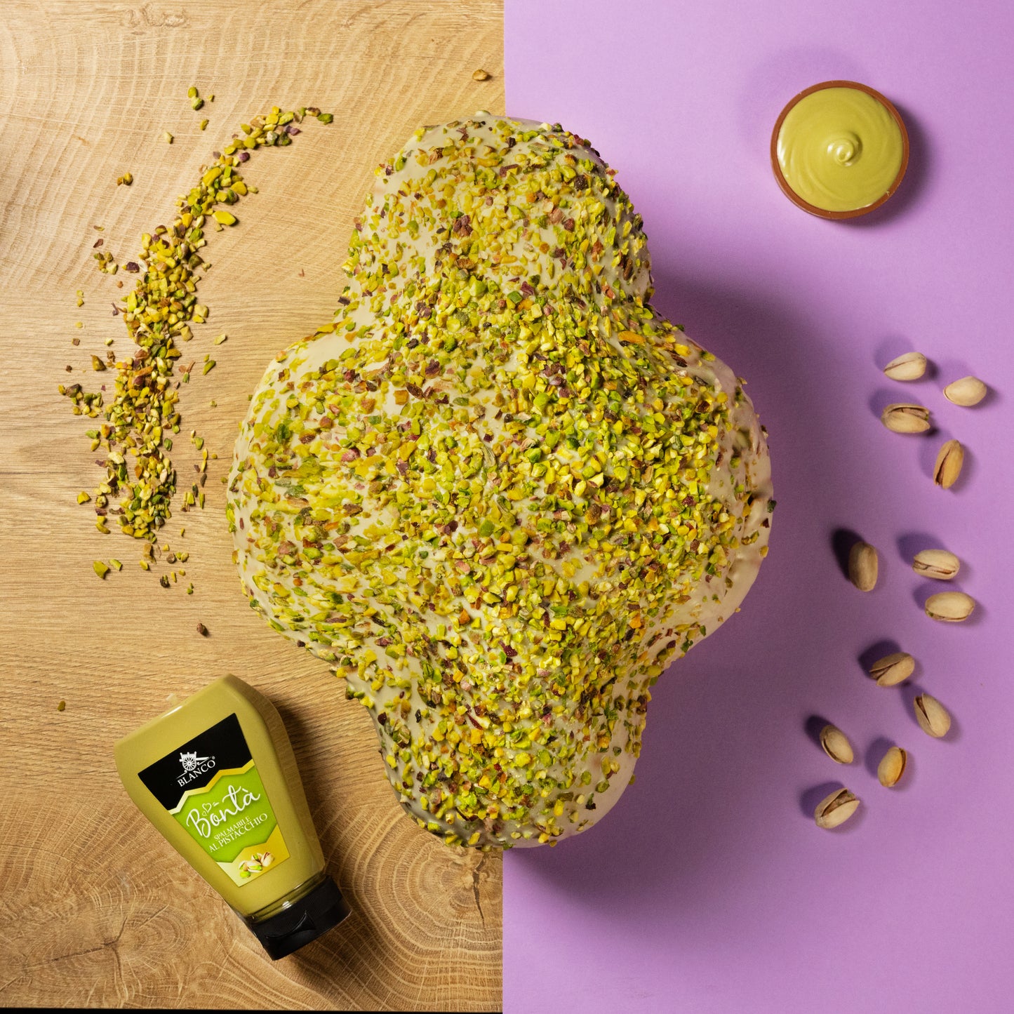 Blanco Ostern Colomba al Pistacchio 1kg + Crema al Pistacchio 190g