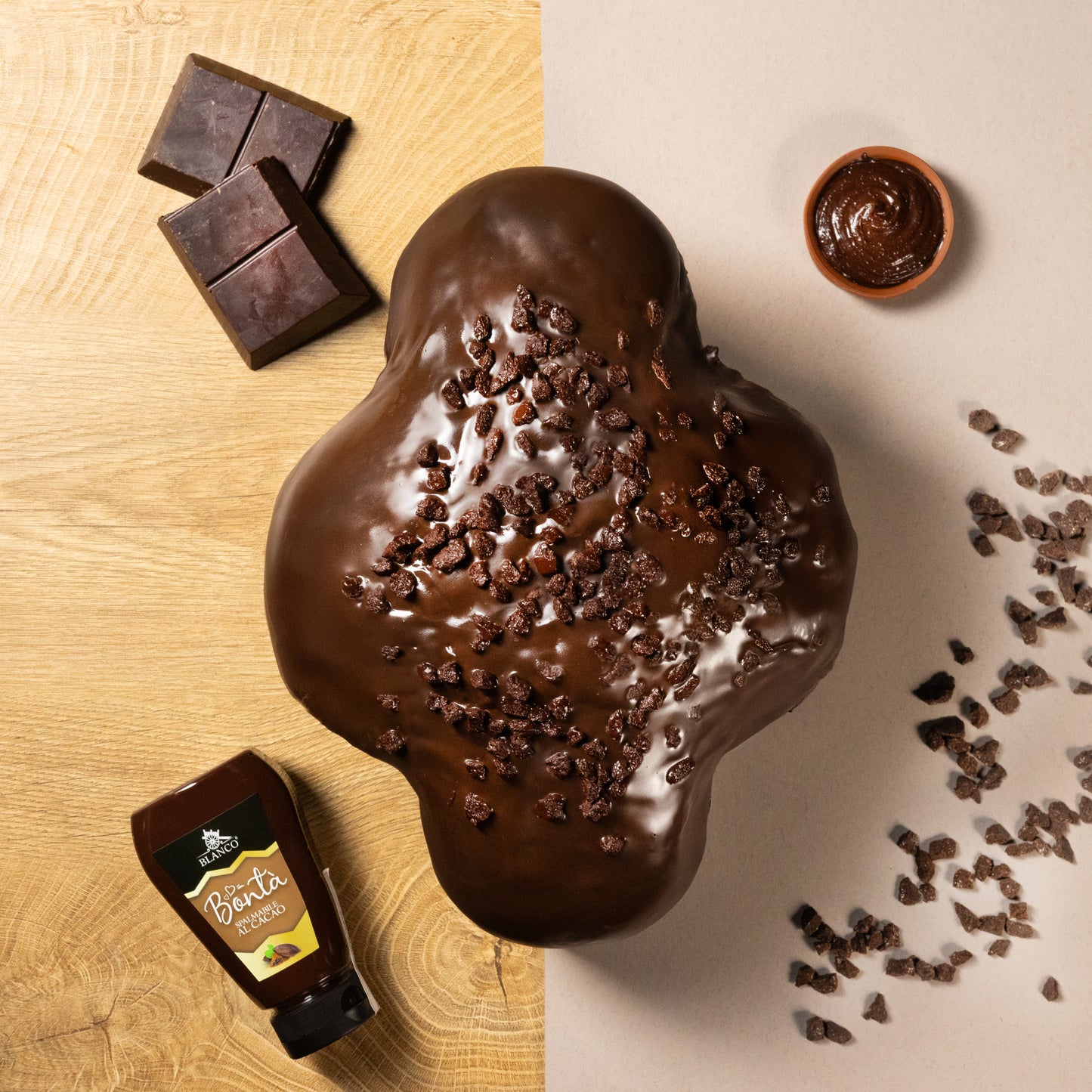 Blanco Ostern Colomba al Cioccolato di Modica IGP inkl. Crema di Cioccolato 190g