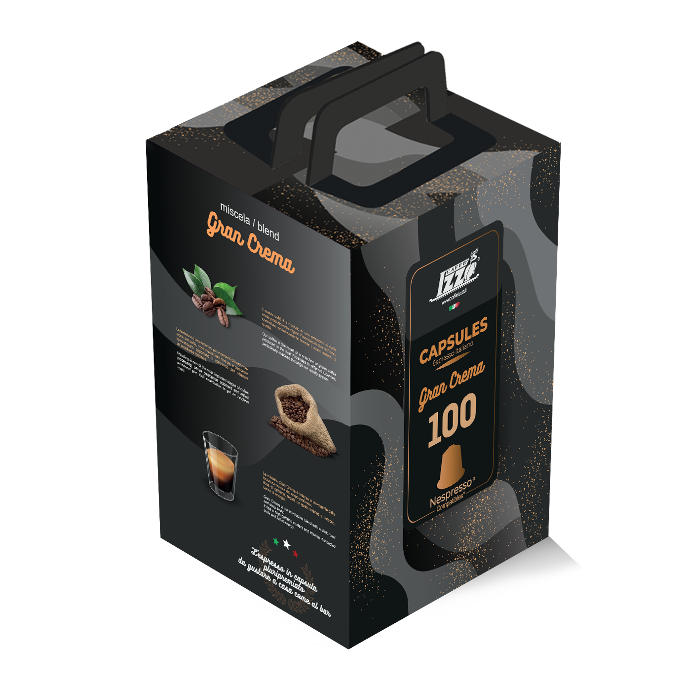Caffè Izzo Gran Crema - 100 Kaffeekapseln - Nespresso®* kompatibel