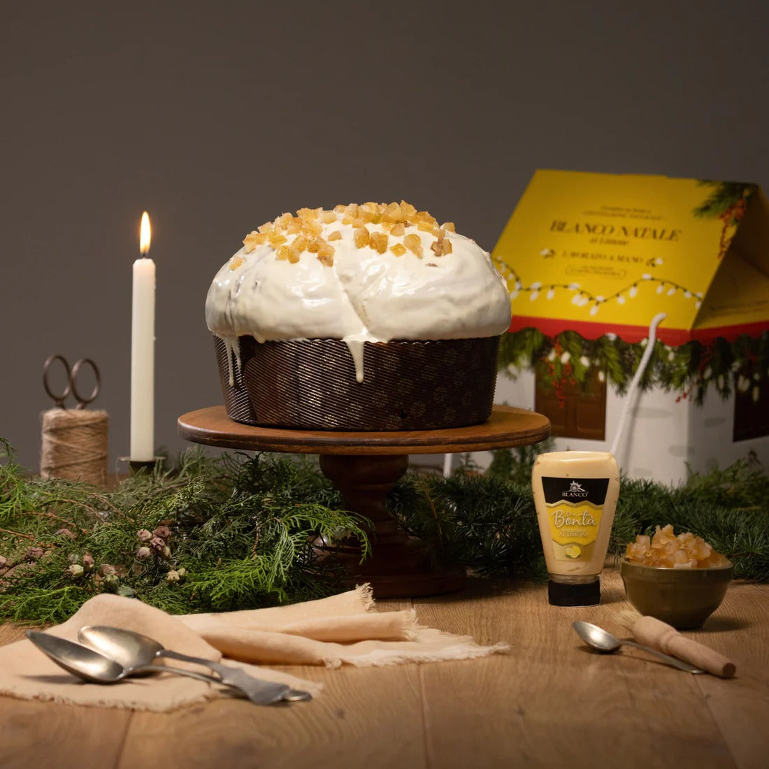 Blanco Natale Panettone al Limone 1 kg inkl. Crema di Limone 190g