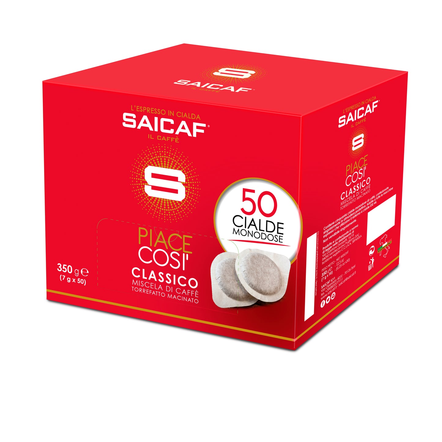 Saicaf - E.S.E Kaffeepads Classico - 50 Stk - Ablauf 2/2026