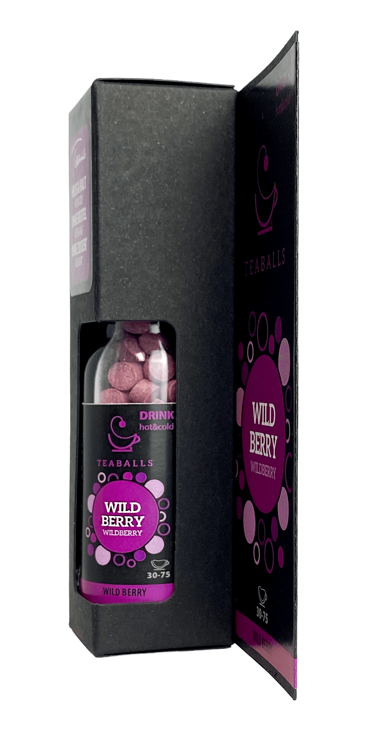TEABALLS - Wildberry | BLACK SELECTION | 30-75 Tassen - TEABALLS OFFICIAL | TEABALLS Schweiz | Tee ohne Beutel