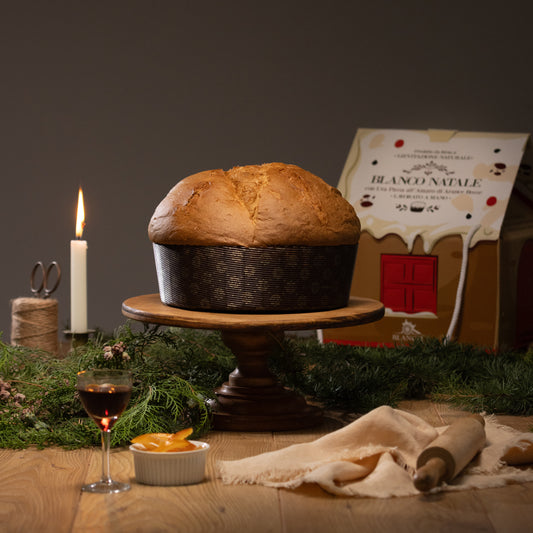 Blanco Natale Panettone 1 kg con uva passa all'amaro di arance rosse