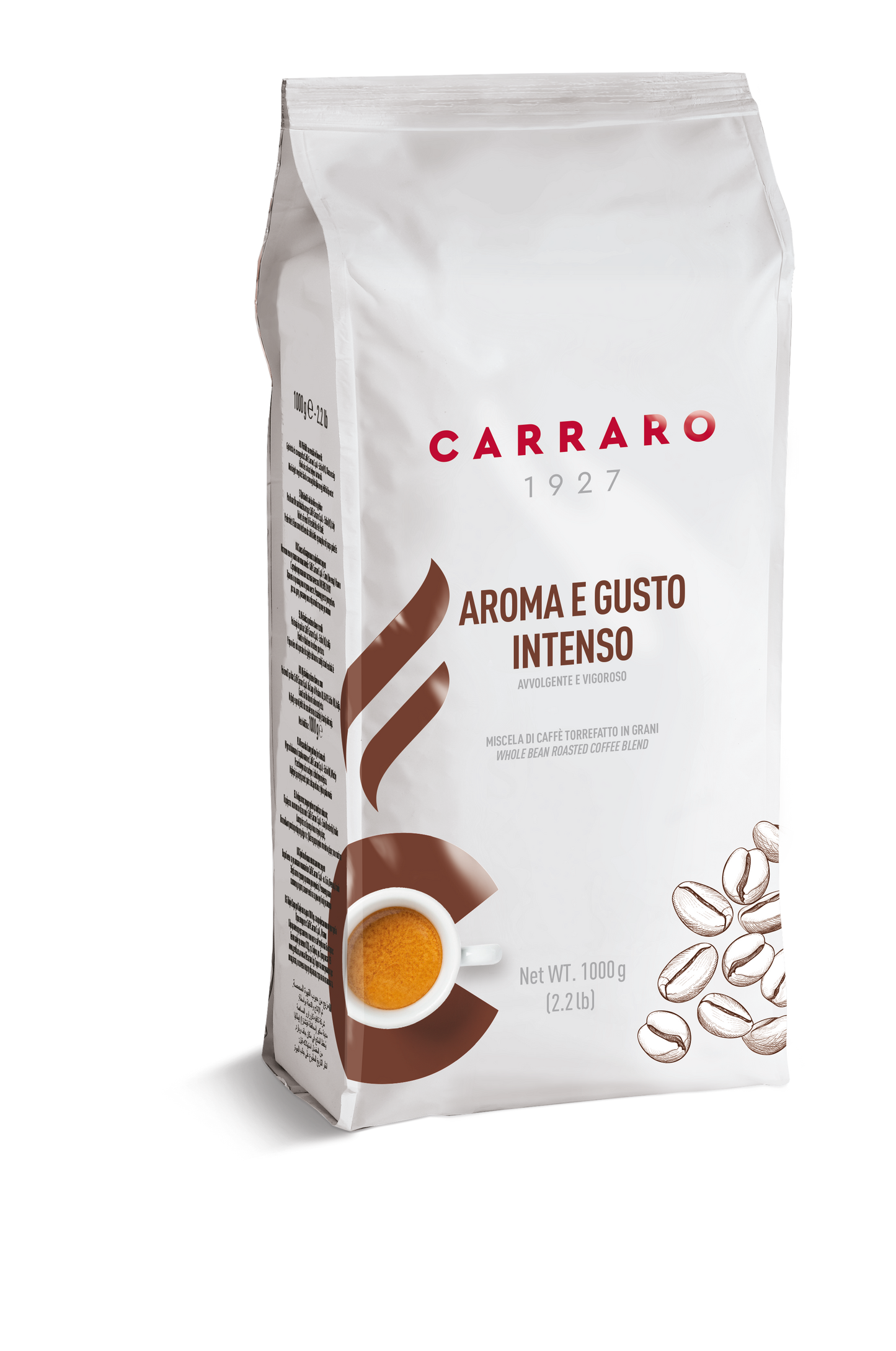 Caffè Carraro – Aroma e Gusto Intenso Bohnen 1000 g