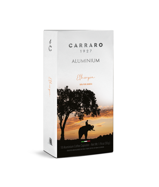 Carraro Ethiopia – 10 Aluminium-Kapseln (Nespresso® kompatibel)