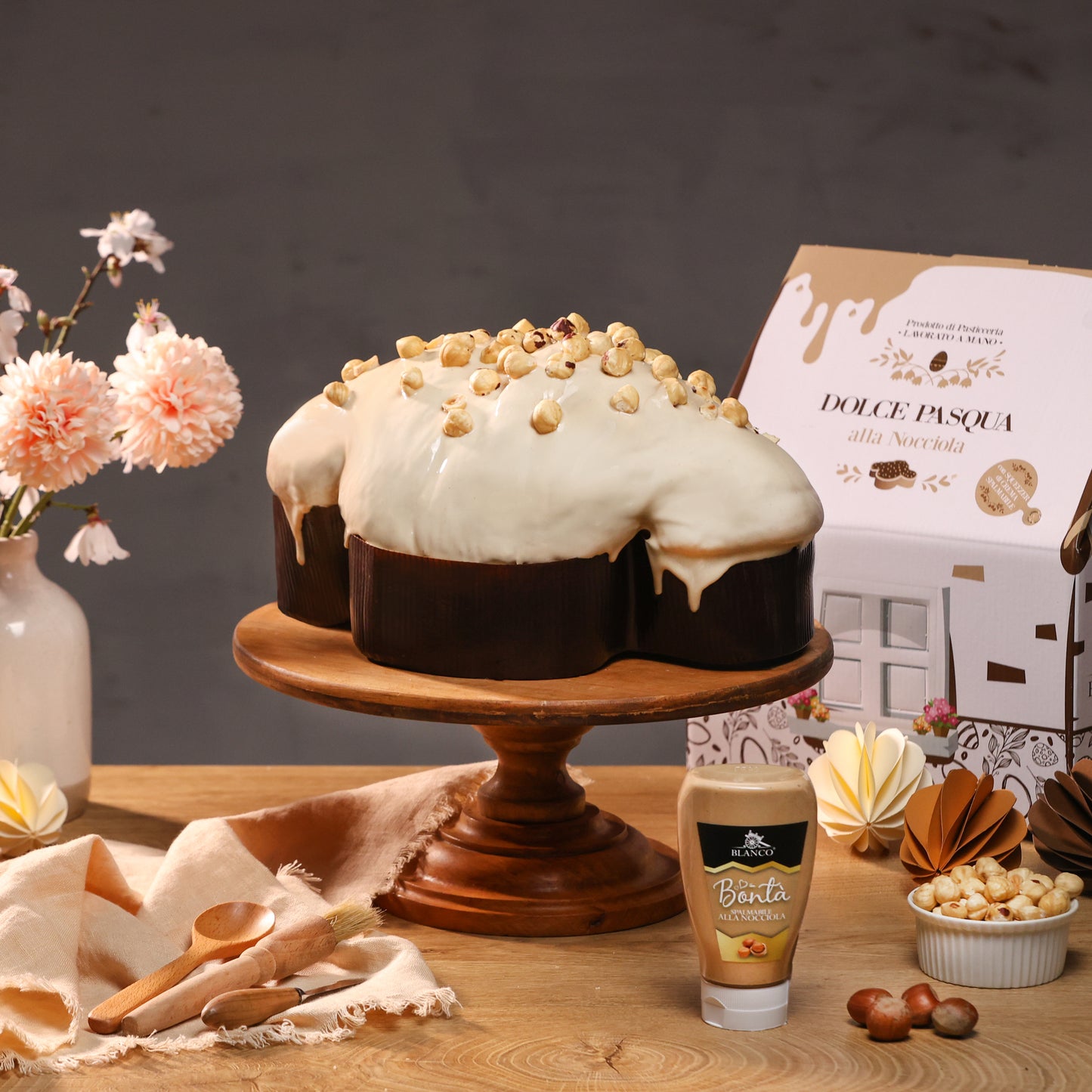 Blanco Ostern Colomba alla Nocciola 1 Kg + Crema di Nocciola 190g