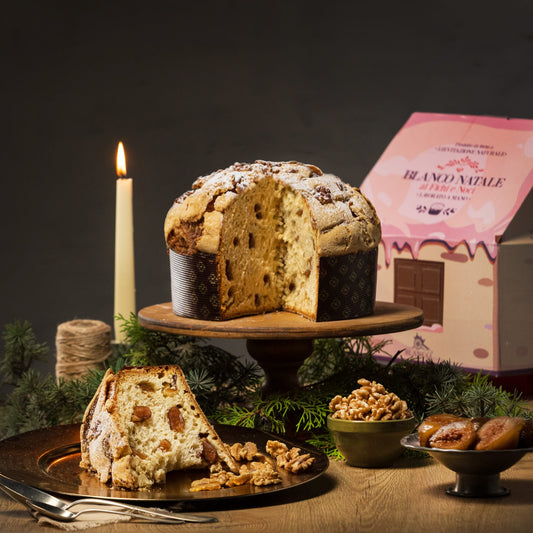 Blanco Natale Panettone da 1 kg con fichi e noci (Feigen und Walnüssen)