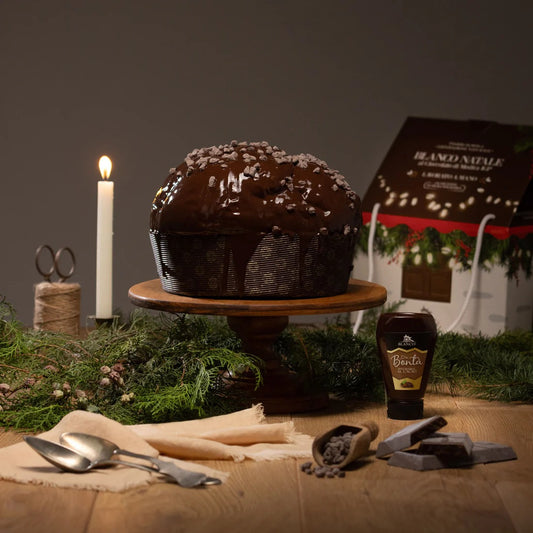 Blanco Natale Panettone al Cioccolato di Modica IGP inkl. Crema di Cioccolato 190g